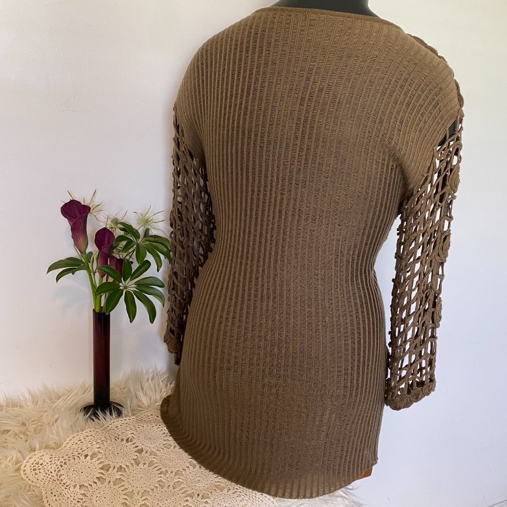 Overlay Floral Crochet Blouse - Picture 3 of 6
